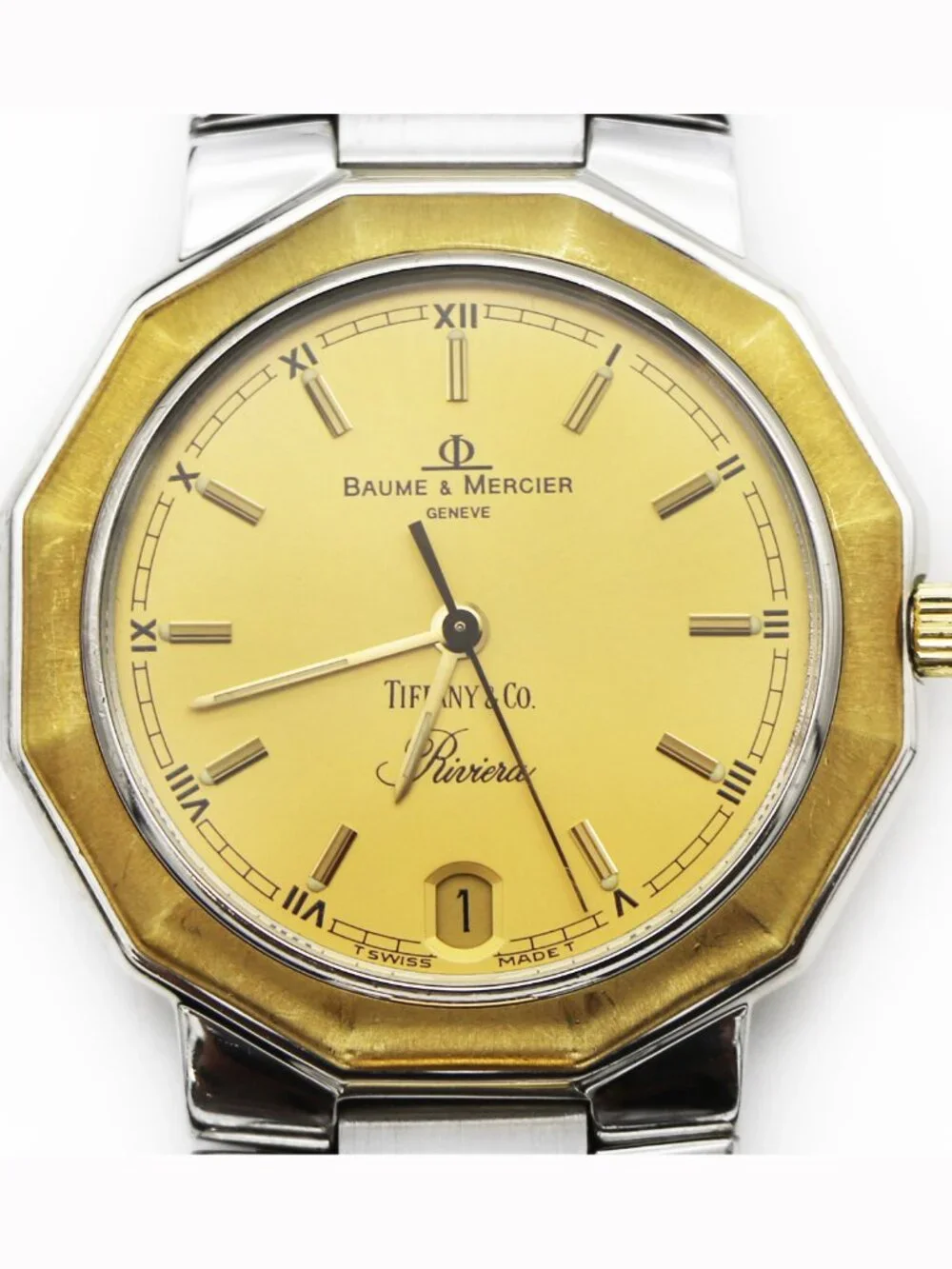 Baume and Mercier Vintage Tiffany & Co. Riviera Two-Tone Watch